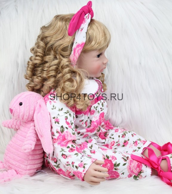 Кукла реборн блондинка кучерявая Анэтта Кукла реборн блондинка кучерявая Анэтта