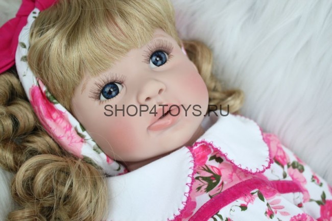 Кукла реборн блондинка кучерявая Анэтта Кукла реборн блондинка кучерявая Анэтта