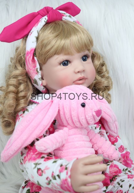 Кукла реборн блондинка кучерявая Анэтта Кукла реборн блондинка кучерявая Анэтта