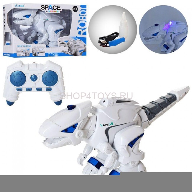 Радиоуправляемый интерактивный динозавр SPACE с паром (свет, звук, рычание) - 1042А Радиоуправляемый интерактивный динозавр SPACE с паром (свет, звук, рычание) - 1042А