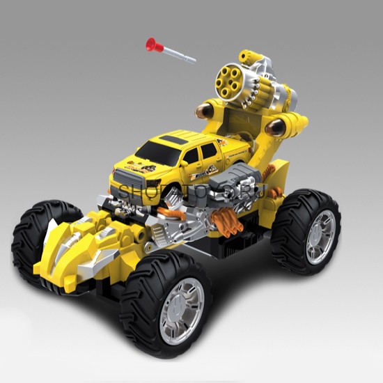Радиоуправляемый желтый джип стреляющий ракетами - 333-BB03 Радиоуправляемый желтый джип стреляющий ракетами - 333-BB03