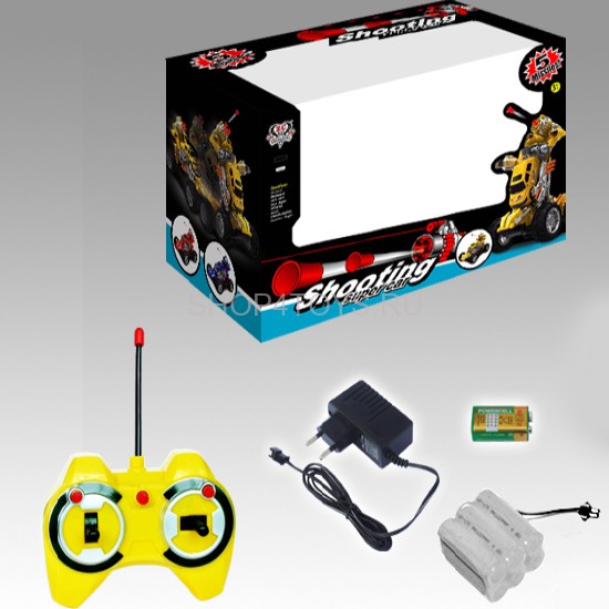 Радиоуправляемый желтый джип стреляющий ракетами - 333-BB03 Радиоуправляемый желтый джип стреляющий ракетами - 333-BB03