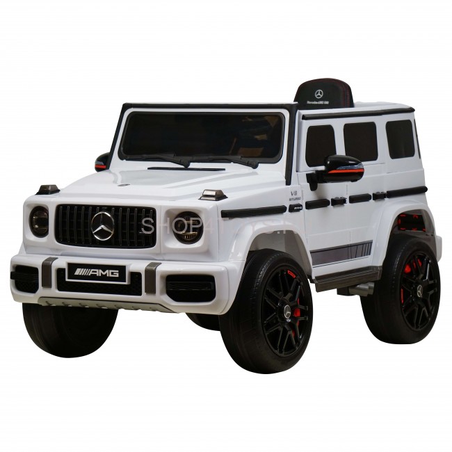 Электромобиль Mercedes-Benz G63 AMG 12V с высокой дверью - BBH-0002H-WHITE Электромобиль Mercedes-Benz G63 AMG 12V с высокой дверью - BBH-0002H-WHITE