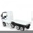 Детский электромобиль фура Mercedes-Benz Actros 4WD 12V с прицепом - HL358-LUX-WHITE-TRAILER