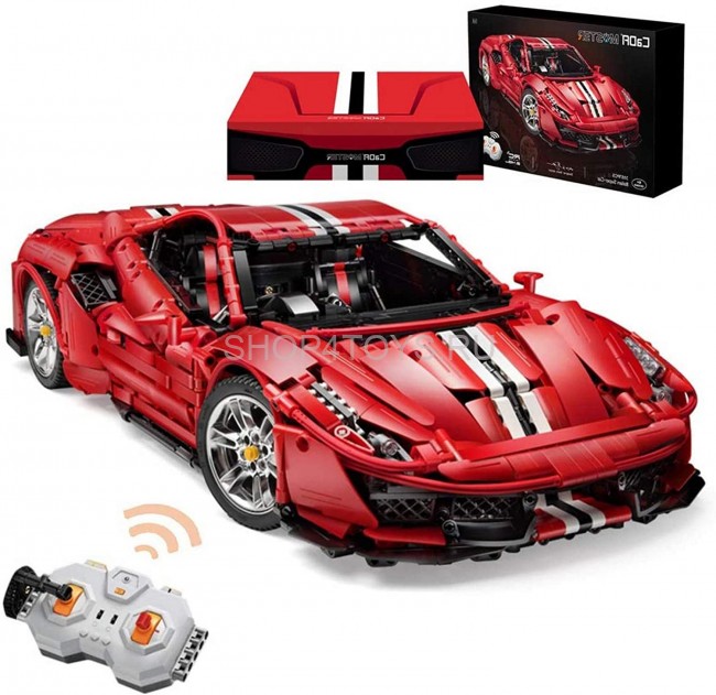 Конструктор CADA Ferrari 488 (3187 деталей, пульт, электропривод) - C61042W Конструктор CADA Ferrari 488 (3187 деталей, пульт, электропривод) - C61042W