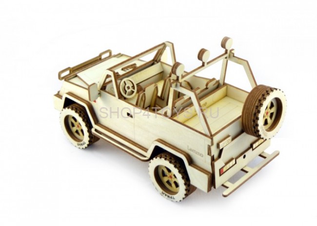 Конструктор 3D деревянный подвижный Lemmo Внедорожник Триал - АВ-2 Конструктор 3D деревянный подвижный Lemmo Внедорожник Триал - АВ-2