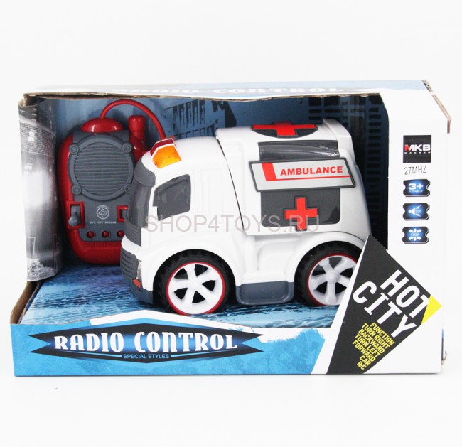 Радиоуправляемая машина Скорая помощь для малышей 1:18 - 7777-37 Радиоуправляемая машина Скорая помощь для малышей 1:18 - 7777-37