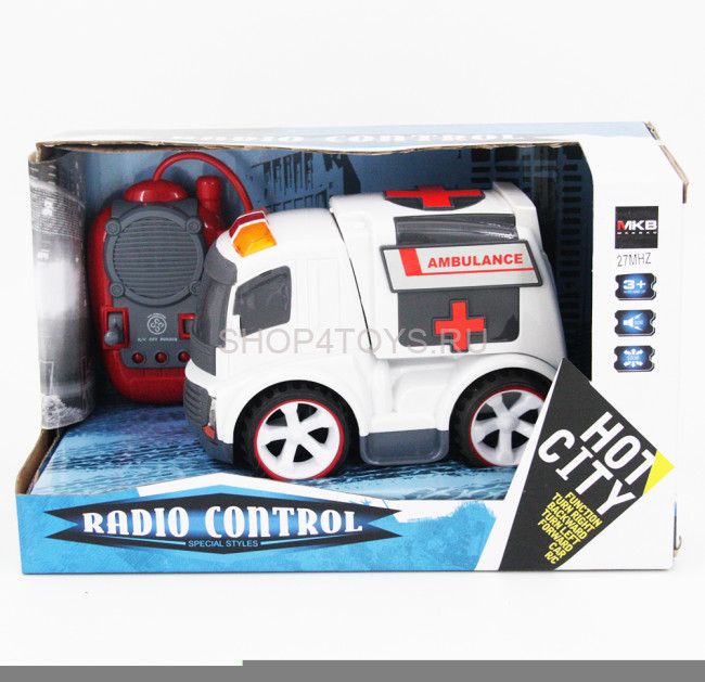 Радиоуправляемая машина Скорая помощь для малышей 1:18 - 7777-37 Радиоуправляемая машина Скорая помощь для малышей 1:18 - 7777-37