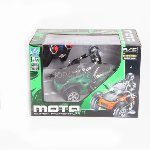 Радиоуправляемый зеленый мотоцикл Yuan Di Трицикл 1:10 - YD898-T53-G Радиоуправляемый зеленый мотоцикл Yuan Di Трицикл 1:10 - YD898-T53-G