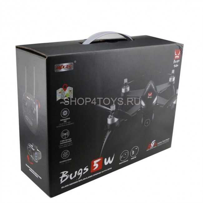 Радиоуправляемый квадрокоптер MJX Bugs 5W RTF 2.4G - MJX B5W Радиоуправляемый квадрокоптер MJX Bugs 5W RTF 2.4G - MJX B5W