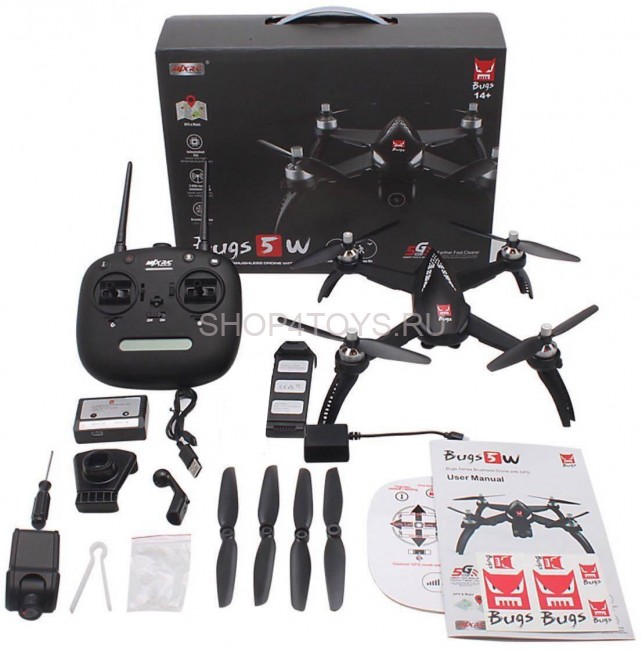 Радиоуправляемый квадрокоптер MJX Bugs 5W RTF 2.4G - MJX B5W Радиоуправляемый квадрокоптер MJX Bugs 5W RTF 2.4G - MJX B5W