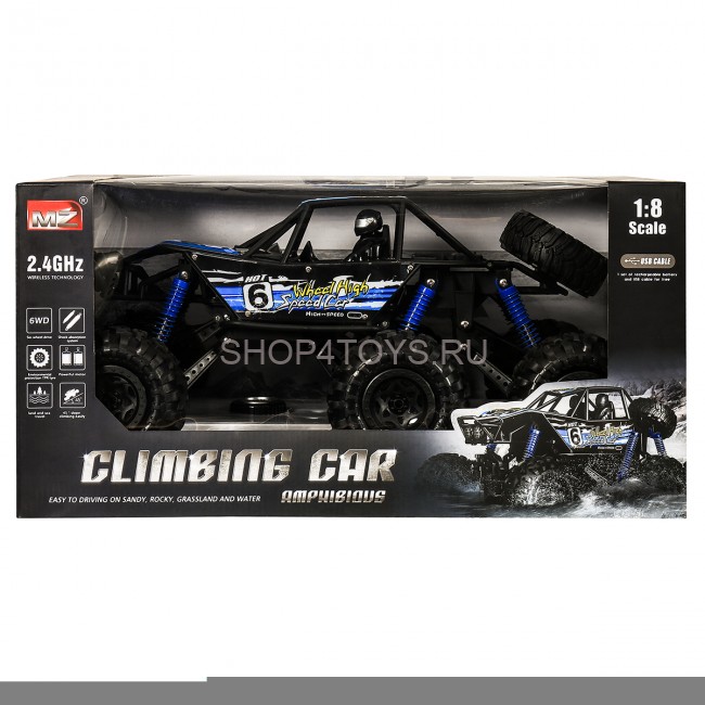 Радиоуправляемый краулер-амфибия 6WD Blue 1:8 - MZ-YY2001 Радиоуправляемый краулер-амфибия 6WD Blue 1:8 - MZ-YY2001