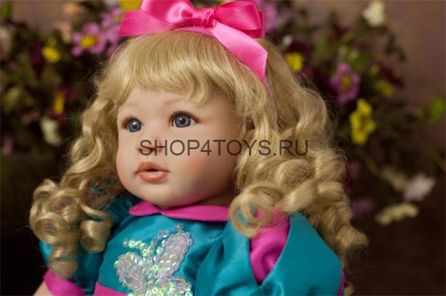 Реборн взрослая блондинка с голубыми глазами