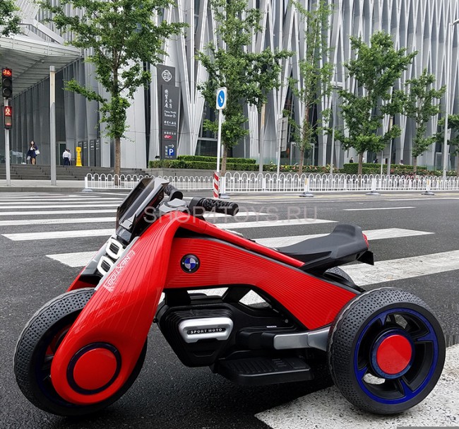 Детский электромотоцикл BMW Vision Next 100 Mini (трицикл) - BQD-6199-RED Детский электромотоцикл BMW Vision Next 100 Mini (трицикл) - BQD-6199-RED