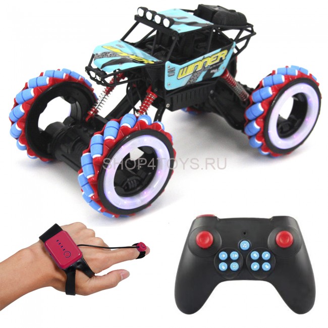 Радиоуправляемый краулер для дрифта Yearoo (часы + пульт) 1:10 - 339-1A-BLUE Радиоуправляемый краулер для дрифта Yearoo (часы + пульт) 1:10 - 339-1A-BLUE