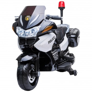 Детский мотоцикл BMW R1200RT Police 12V - HZB-118-POLICE-WHITE Детский мотоцикл BMW R1200RT Police 12V - HZB-118-POLICE-WHITE с резиновыми колесами и кожаным сиденьем