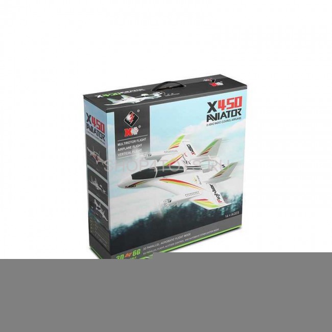 Радиоуправляемый самолет X450 VTOL 3D6G (вертикальный взлёт) 6CH EPO RTF 2.4G - XK-X450