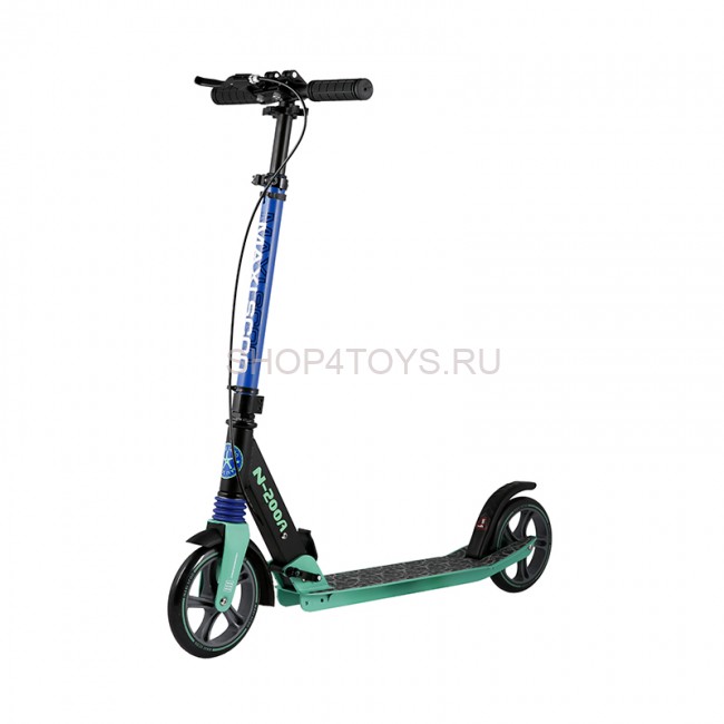 Самокат Двухколесный Складной, с Ручным Тормозом, Зеленый - MSC-N200A-GR Самокат Двухколесный Складной, с Ручным Тормозом, Зеленый - MSC-N200A-GR