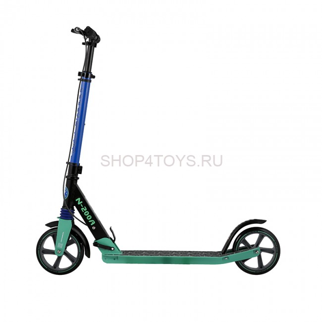 Самокат Двухколесный Складной, с Ручным Тормозом, Зеленый - MSC-N200A-GR Самокат Двухколесный Складной, с Ручным Тормозом, Зеленый - MSC-N200A-GR