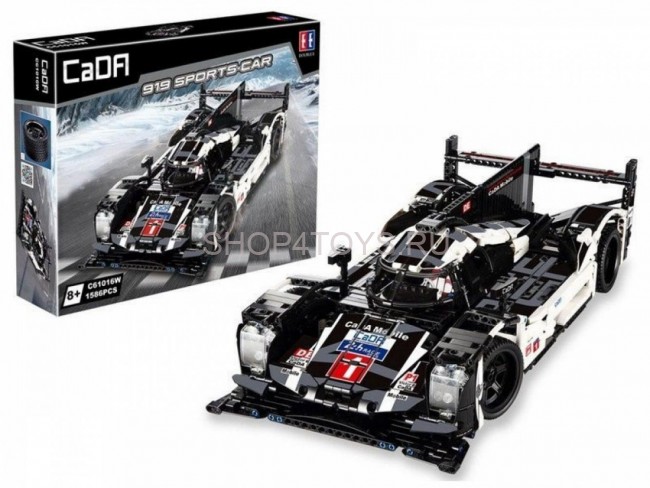 Конструктор CADA спортивный автомобиль Porsche 919, 1586 элементов - C61016W Конструктор CADA спортивный автомобиль Porsche 919, 1586 элементов - C61016W