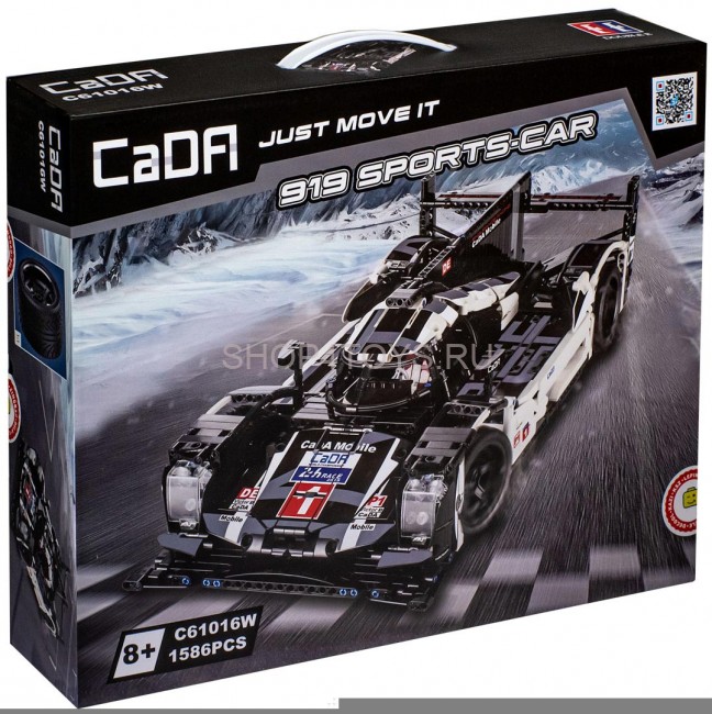 Конструктор CADA спортивный автомобиль Porsche 919, 1586 элементов - C61016W Конструктор CADA спортивный автомобиль Porsche 919, 1586 элементов - C61016W