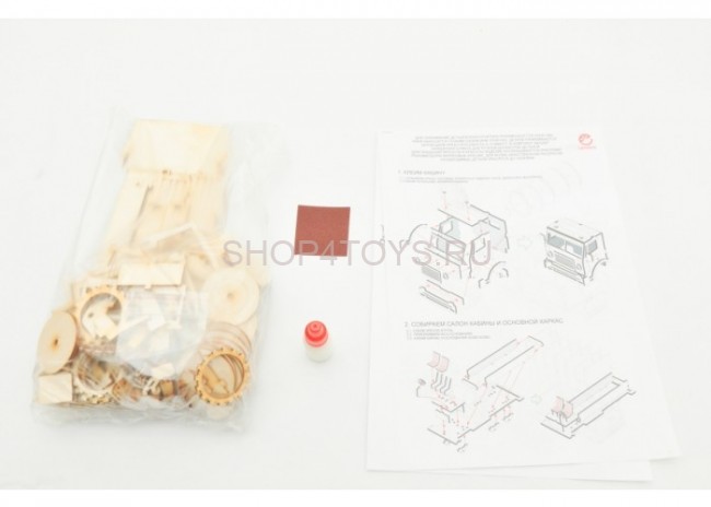 Конструктор 3D деревянный подвижный Lemmo Военный Грузовик - ГР-5 Конструктор 3D деревянный подвижный Lemmo Военный Грузовик - ГР-5