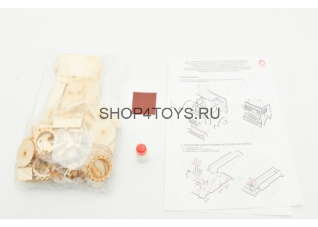 Конструктор 3D деревянный подвижный Lemmo Военный Грузовик - ГР-5 Конструктор 3D деревянный подвижный Lemmo Военный Грузовик - ГР-5