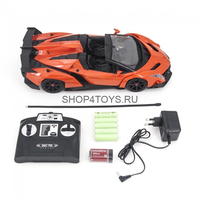 Радиоуправляемая машина Ламборджини MZ Lamborghini Veneno Cabrio Orange 1:14 - MZ-2304J-O Радиоуправляемая машина Ламборджини MZ Lamborghini Veneno Cabrio Orange 1:14 - MZ-2304J-O