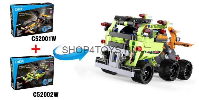 Конструктор Double E Cada Technics, багги, 161 деталь, инерционная модель - C52002W