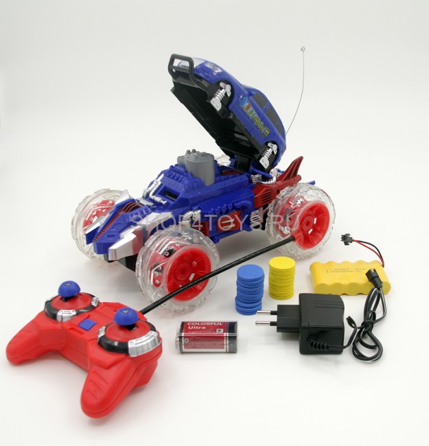 Радиоуправляемый синий джип стреляющий дисками - 333-DD02 Радиоуправляемый синий джип стреляющий дисками - 333-DD02