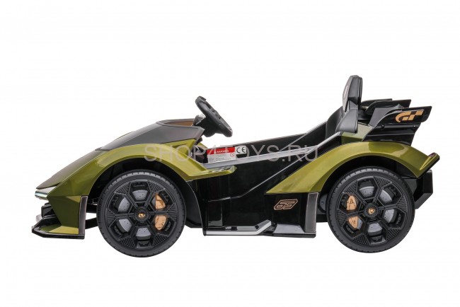 Детский электромобиль Lamborghini V12 Vision Gran Turismo 4WD 12V - HL528-LUX-ARMY-GREEN