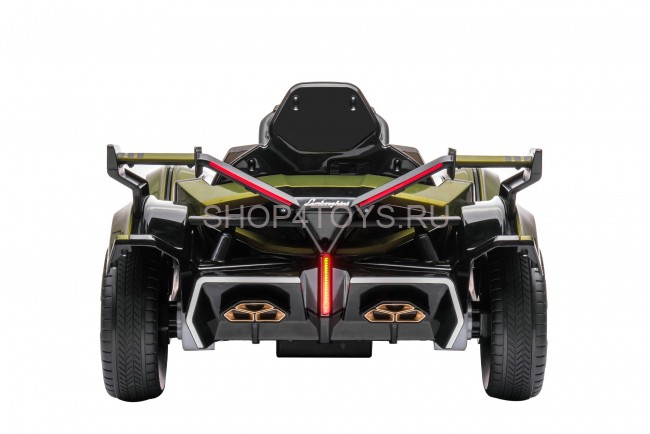 Детский электромобиль Lamborghini V12 Vision Gran Turismo 4WD 12V - HL528-LUX-ARMY-GREEN