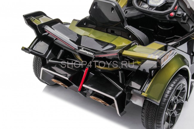 Детский электромобиль Lamborghini V12 Vision Gran Turismo 4WD 12V - HL528-LUX-ARMY-GREEN