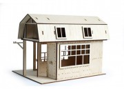 Конструктор 3D деревянный подвижный Lemmo Гараж для трактора - 00-9 Конструктор 3D деревянный подвижный Lemmo Гараж для трактора - 00-9