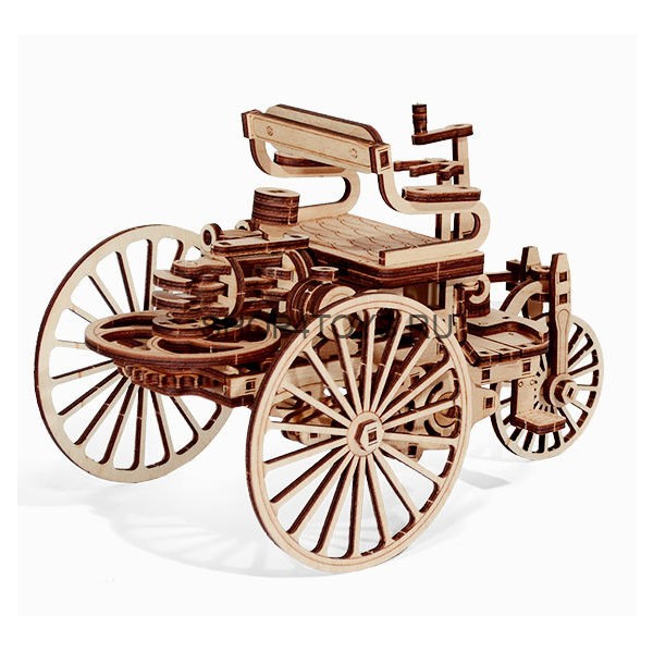 Механический 3D-пазл из дерева Wood Trick Первый автомобиль - 1234-7 Механический 3D-пазл из дерева Wood Trick Первый автомобиль - 1234-7