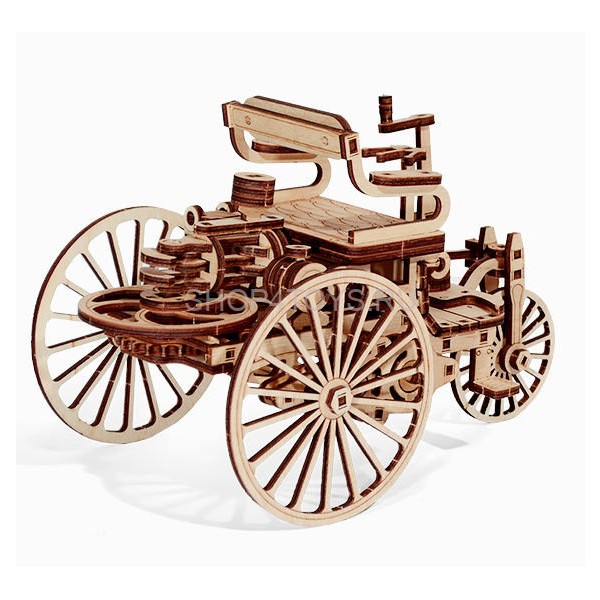 Механический 3D-пазл из дерева Wood Trick Первый автомобиль - 1234-7 Механический 3D-пазл из дерева Wood Trick Первый автомобиль - 1234-7