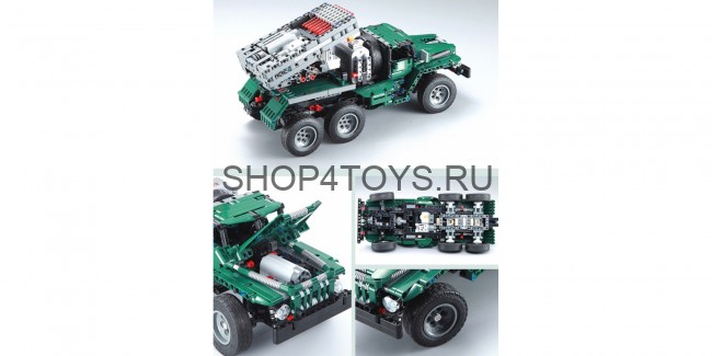 Конструктор Double E Cada Technics, боевая машина "Катюша", 1369 деталей, пульт управления - C61002W