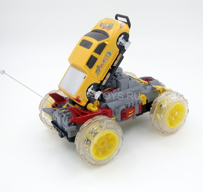 Радиоуправляемый желтый джип стреляющий дисками - 333-DD03 Радиоуправляемый желтый джип стреляющий дисками - 333-DD03