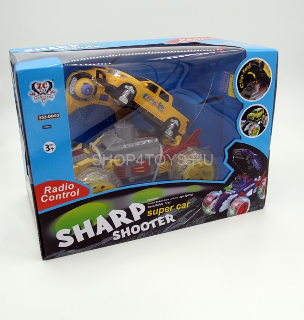 Радиоуправляемый желтый джип стреляющий дисками - 333-DD03 Радиоуправляемый желтый джип стреляющий дисками - 333-DD03