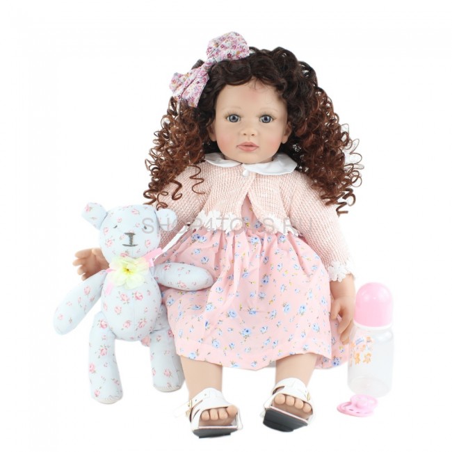 Реборн кудрявая девочка Николетта