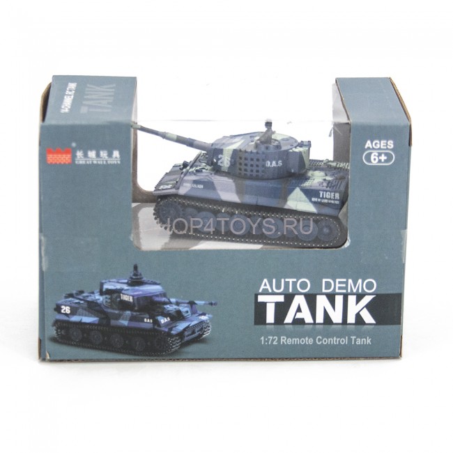 Радиоуправляемый танк Great Wall Tiger (серый камуфляж, 40MHz, 1:72) - 2117-3 Радиоуправляемый танк Great Wall Tiger (серый камуфляж, 40MHz, 1:72) - 2117-3