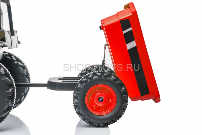 Детский электромобиль трактор с ковшом и прицепом (красный, 2WD, EVA) - HL389-LUX-RED-TRAILER Детский электромобиль трактор с ковшом и прицепом (красный, 2WD, EVA) - HL389-LUX-RED-TRAILER