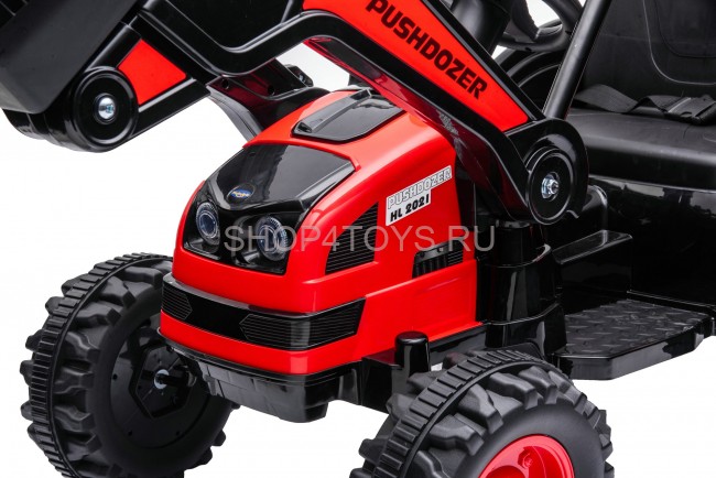 Детский электромобиль трактор с ковшом и прицепом (красный, 2WD, EVA) - HL389-LUX-RED-TRAILER Детский электромобиль трактор с ковшом и прицепом (красный, 2WD, EVA) - HL389-LUX-RED-TRAILER