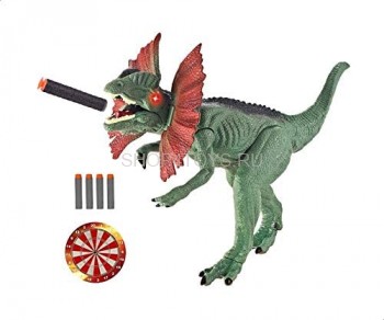 Интерактивный динозавр Дилофозавр (свет, звук, стреляет пульками) - RS6186 Интерактивный динозавр Дилофозавр (свет, звук, стреляет пульками) - RS6186