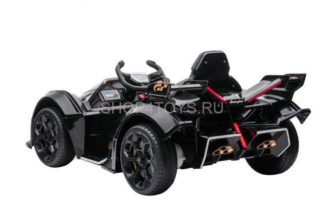 Детский электромобиль Lamborghini V12 Vision Gran Turismo 4WD 12V - HL528-LUX-BLACK Детский электромобиль Lamborghini V12 Vision Gran Turismo 4WD 12V - HL528-LUX-BLACK