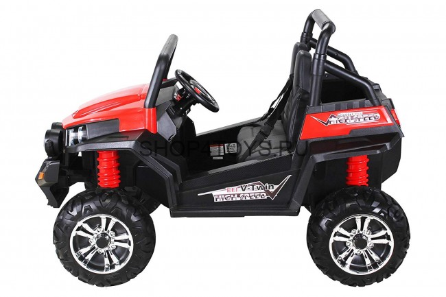 Двухместный полноприводный электромобиль Red Buggy 12V 2.4G - S2588
