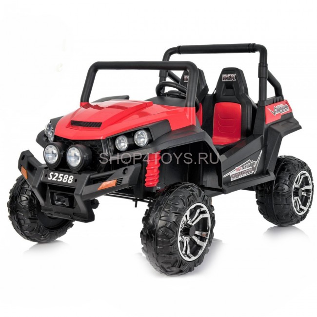 Двухместный полноприводный электромобиль Red Buggy 12V 2.4G - S2588