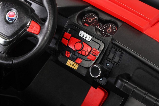 Двухместный полноприводный электромобиль Red Buggy 12V 2.4G - S2588