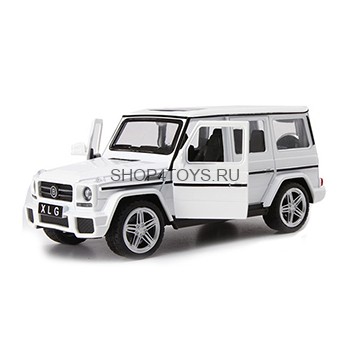 Металлическая модель Mercedes G55 White (свет, звук, инерция) - M923K Металлическая модель Mercedes G55 White (свет, звук, инерция) - M923K