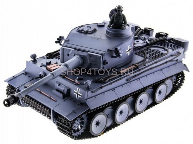 Радиоуправляемый танк Heng Long German Tiger 1:16 (ИК+Пневмо) 2.4G - 3818-1 V6.0